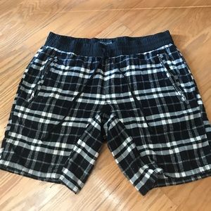 Pacsun Drawstring Flannel Shorts